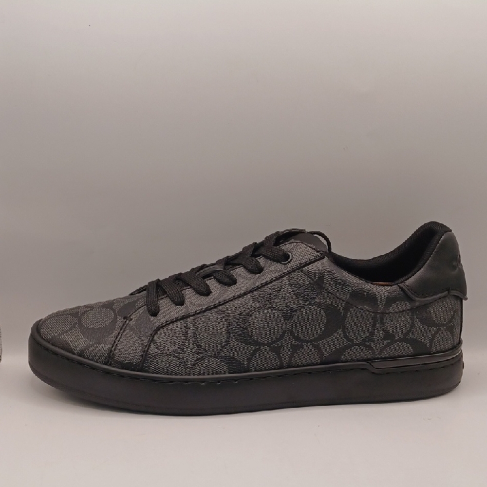 NEW Coach High Line Signature Sneaker-Charcoal/Black Men Size 9D US G4949 - Picture 9 of 16